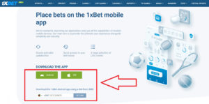 1xBet apk download